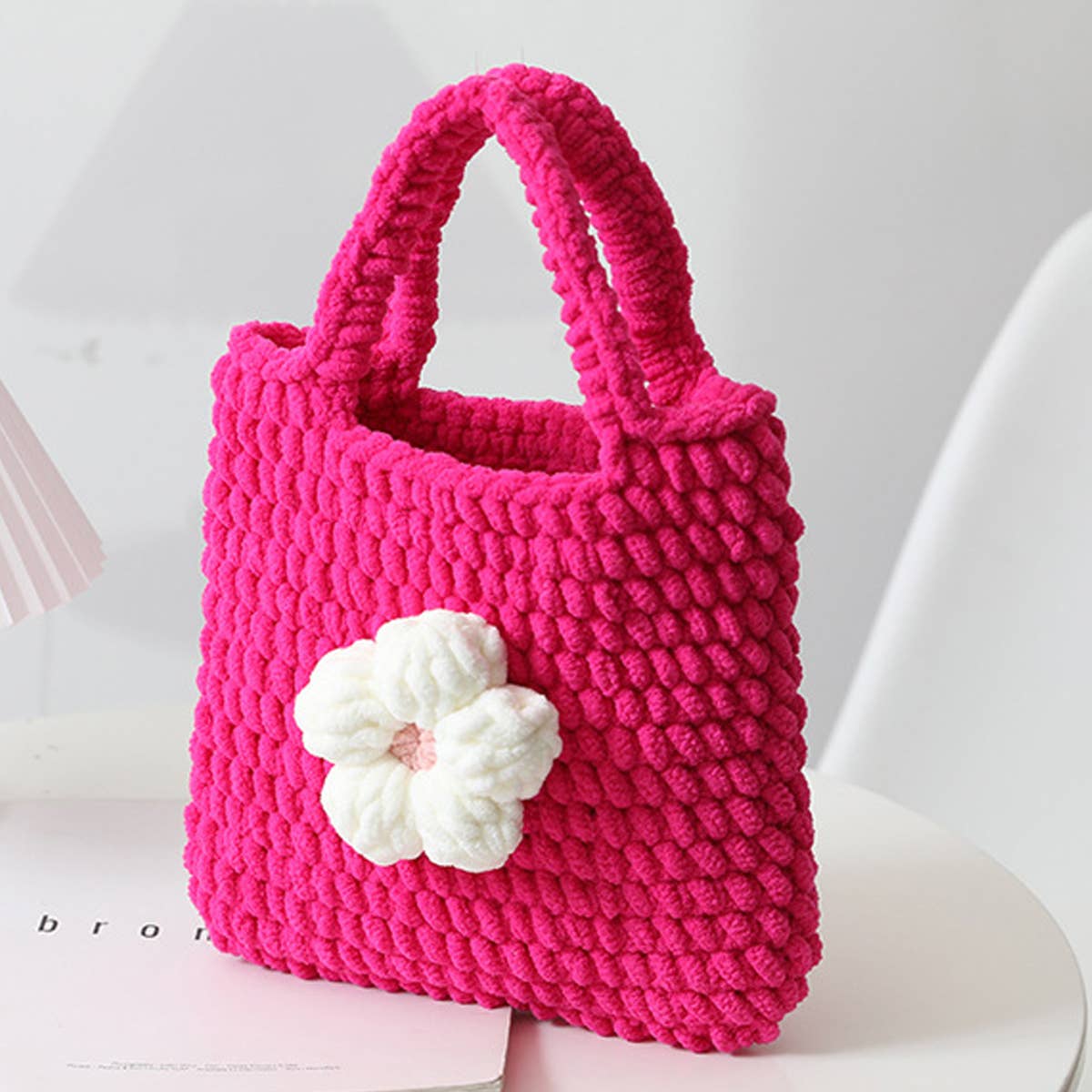 SWEET FLORAL HANDMADE CROCHET HANDBAG_CWAB1876