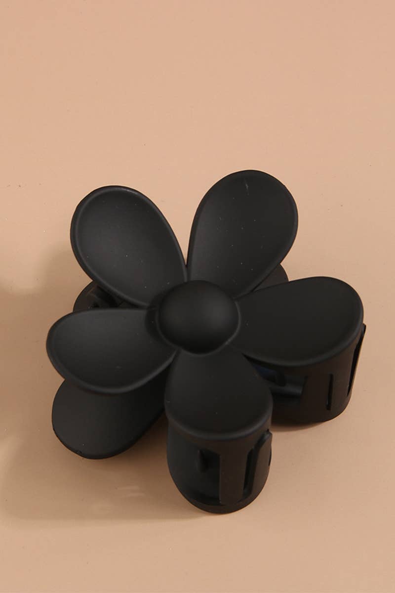 Matte Floral Hair Claw Clip ? Cute & Strong Hold_CWAHA0089
