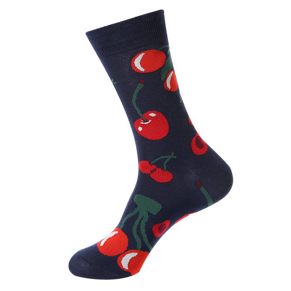 CASUAL FRUIT PRINTED MID-TUBE SOCKS_CWMS1019