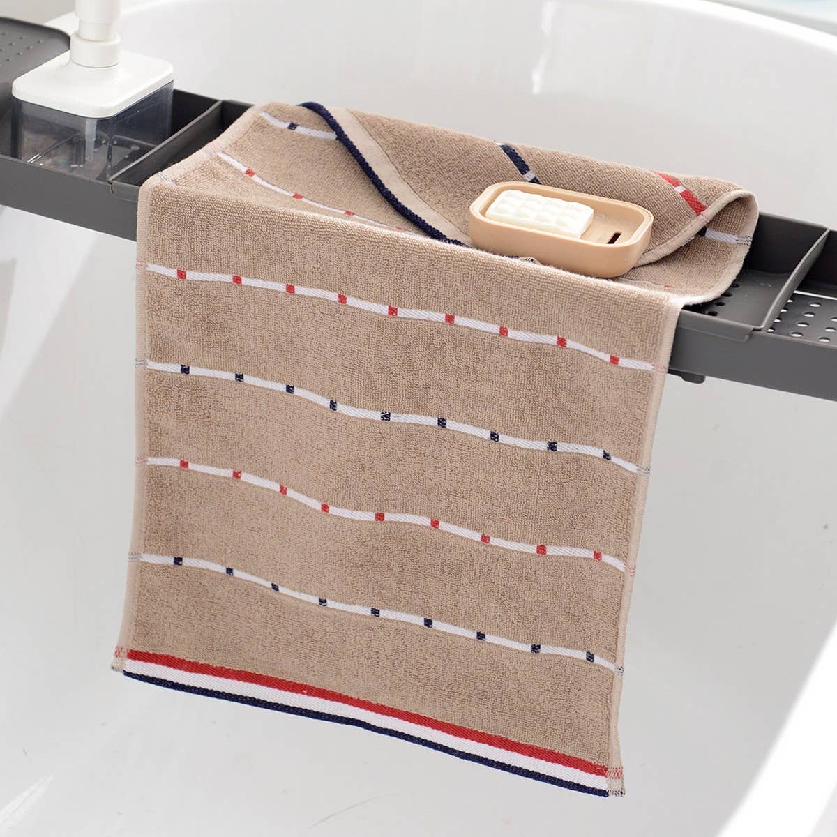 HOUSEHOLD STRIPED COTTON ABSORBENT TOWEL SOFT GIFT