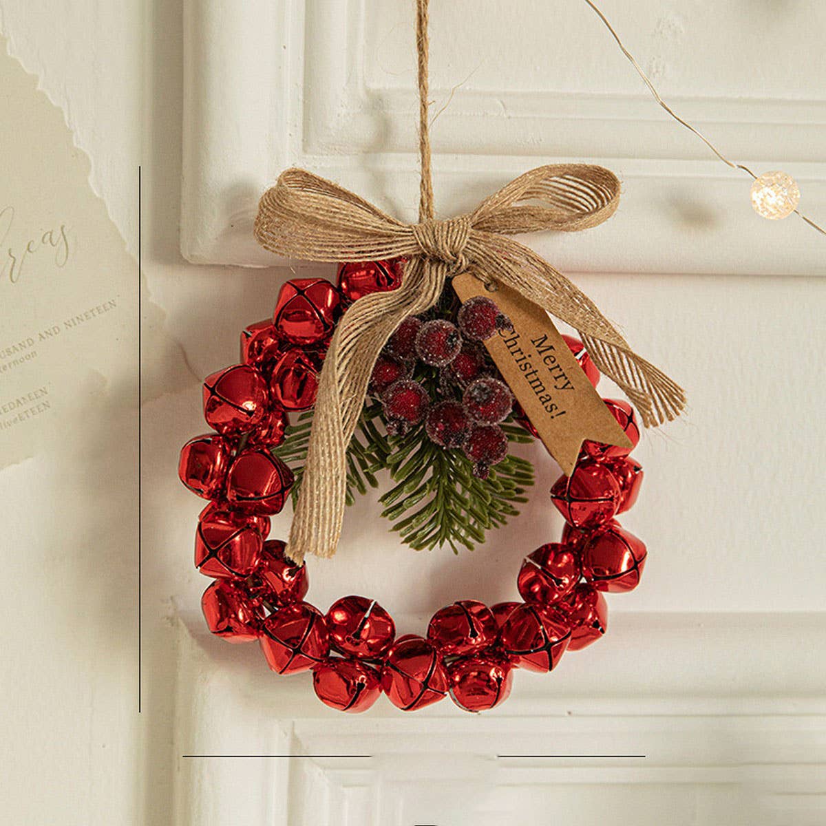 CWMM10375_CHRISTMAS METAL BELL ORNAMENTS TREE WREATH DECOR