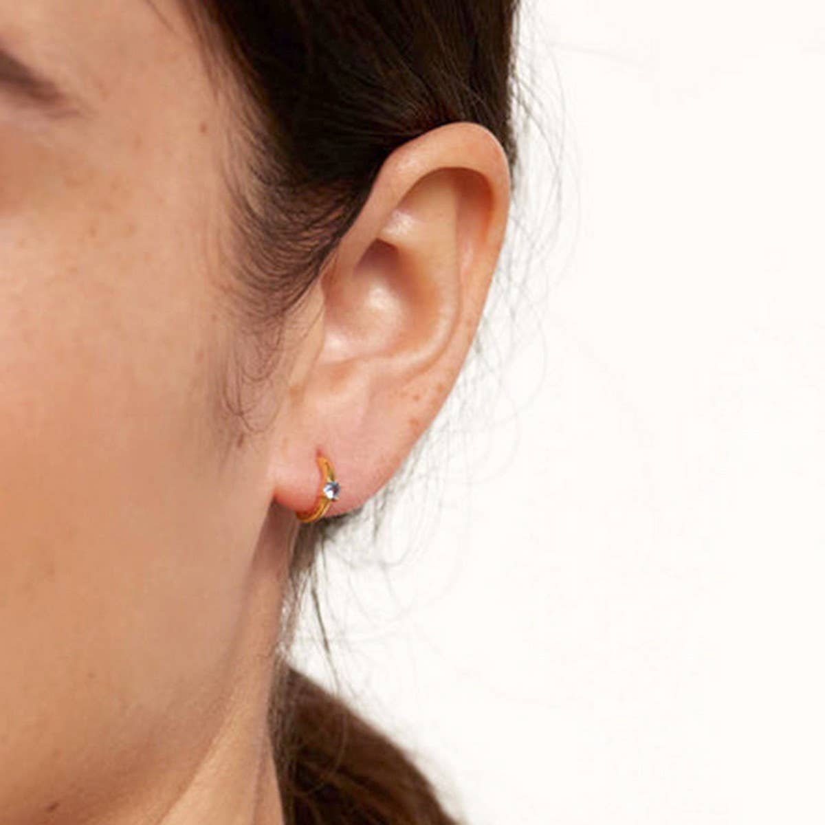 MULTICOLOR C-SHAPED SIMPLE EXQUISITE EARRINGS