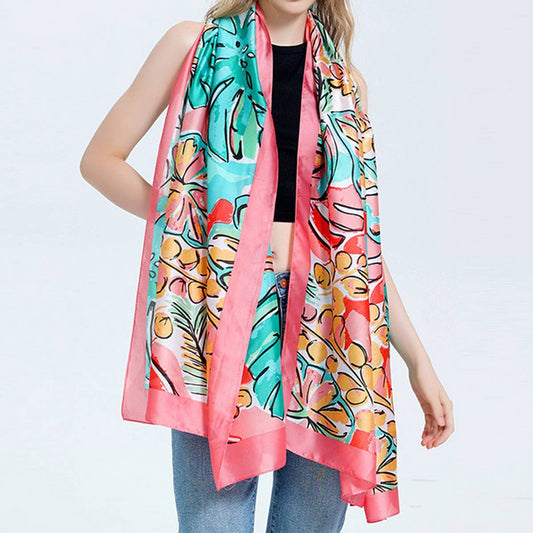 Banana Leaf Scarf - Summer Beach Wrap Shawl_CWASC0671