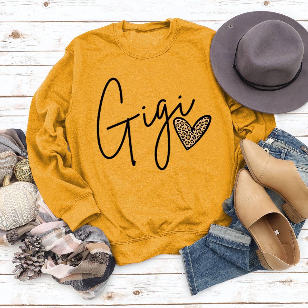 VALENTINE  LETTER PRINTED LONG SLEEVE PULLOVER_CWTSTL0968