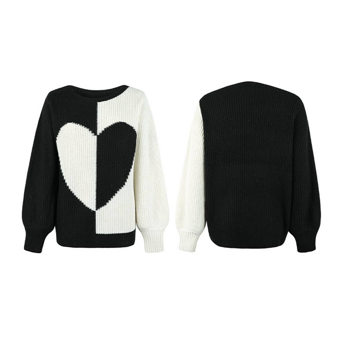 KNIT SWEATER WITH MATCHING LOVE LANTERN SLEEVES