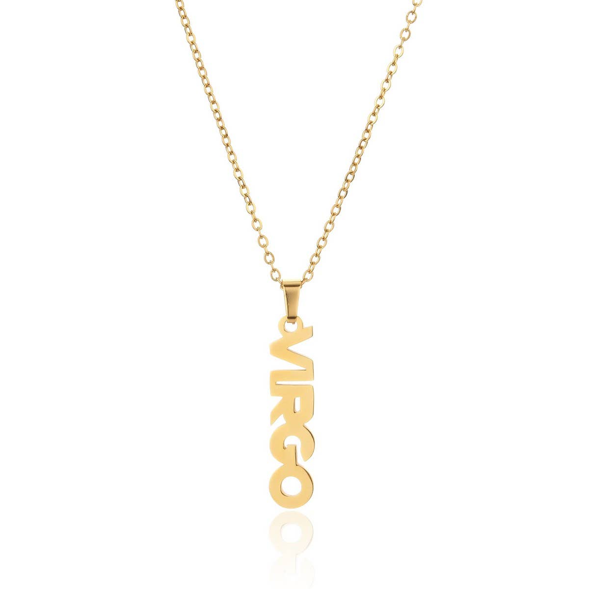 CLAVICLE CHAIN TWELVE ZODIAC TITANIUM NECKLACE