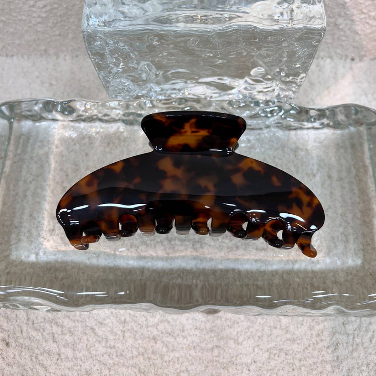 Large Acetate Shark Hair Claw, INS Style Bun Clip