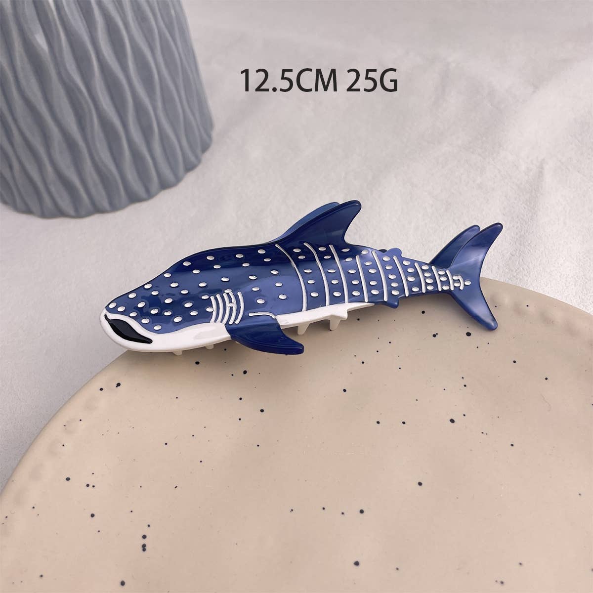 OCEAN WHALE SHELL FISH SEASHELL HAIR CLAW CLIPS_CWAHA0550