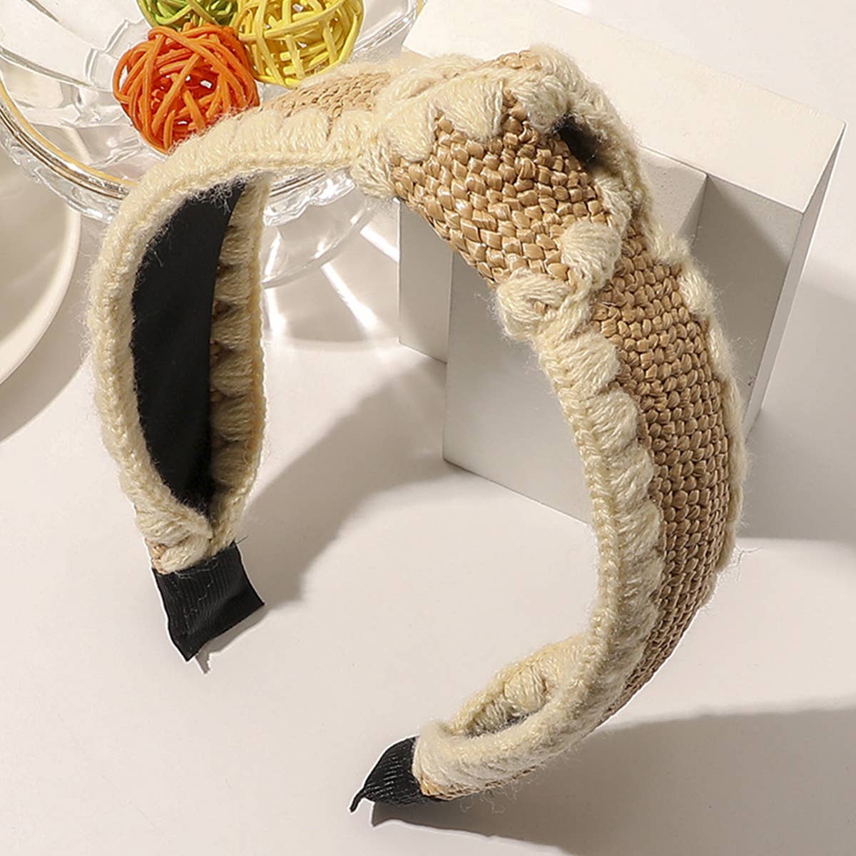 FASHION  WOVEN DECORATIVE HAIR HOOP_CWAHA0228