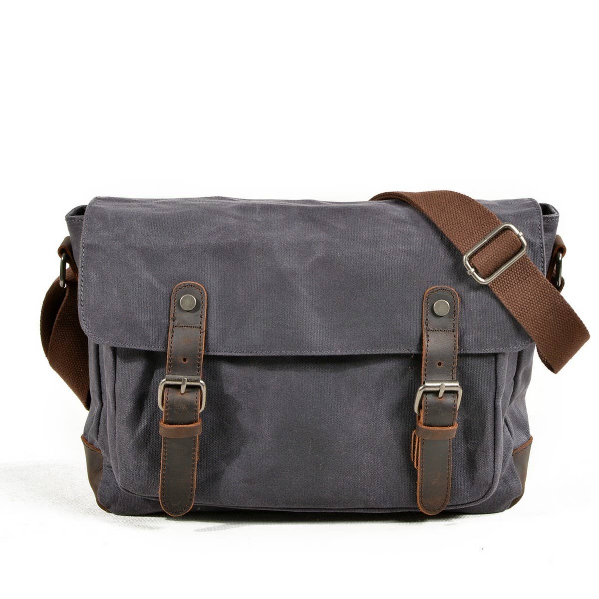 Men's Waterproof Waxed Canvas Satchel Bag_CWAB5560