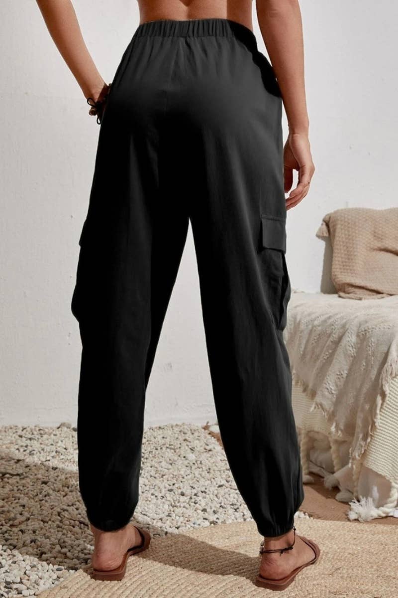 CWBMP0141_SUMMER ALL-IN-ONE CASUAL POCKET CARGO PANTS