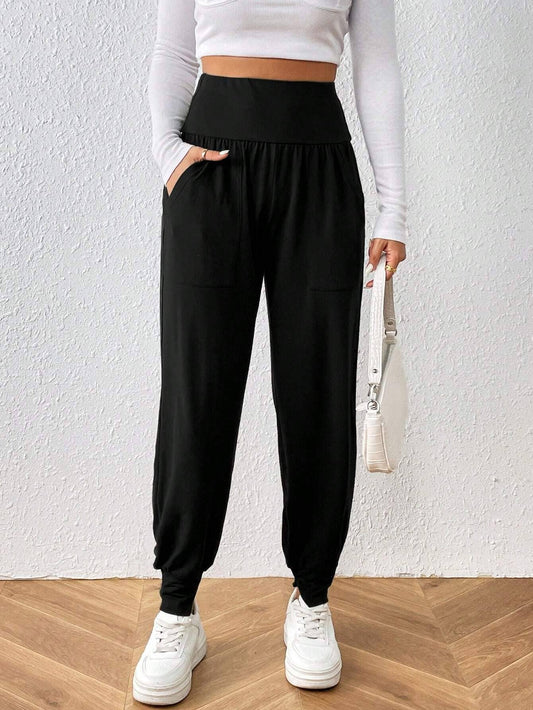 HIGH-WAISTED LEGGINGS WITH SLIM LEGS