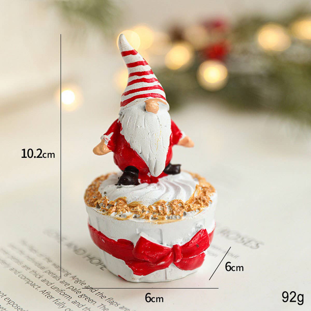 Cartoon Resin Santa Mug Christmas Table Decor_CWMM9755