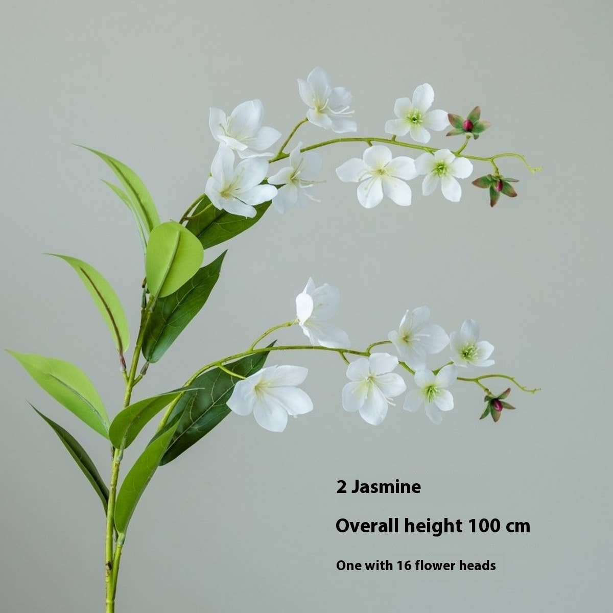 Single Stem Jasmine & Begonia Artificial Flower_CWMM6516