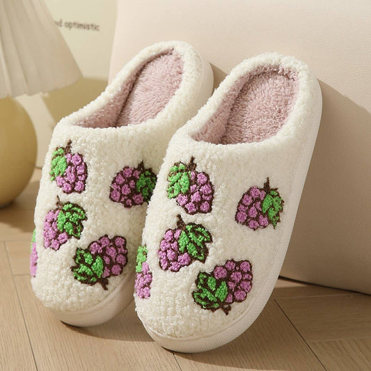 CUTE CARTOON FRUIT PREPPY SLIPPERS