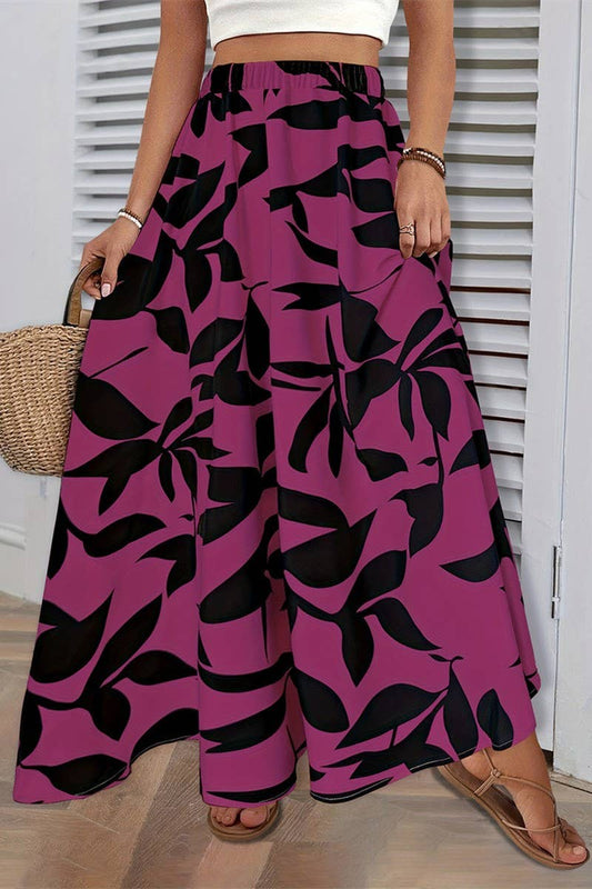 CWBLS0436_SUMMER TEMPERAMENT DRAPE PLEATED SKIRT