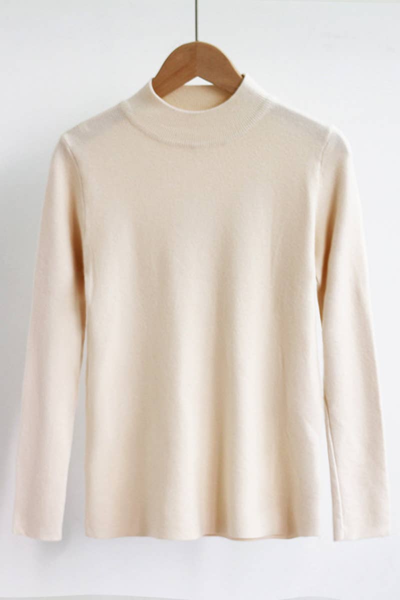 CWOSWL0538_Simple Crew Neck Pullover Sweater
