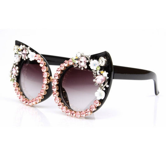 VERSATILE FLOWER DIAMOND HANDMADE SUNGLASSES