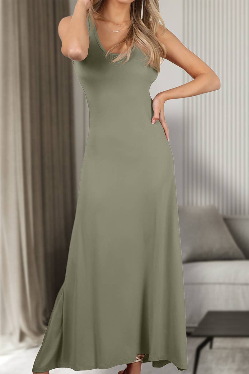 AWDMD281-P_SLEEVELESS TANK TOP STYLE MAXI DRESS