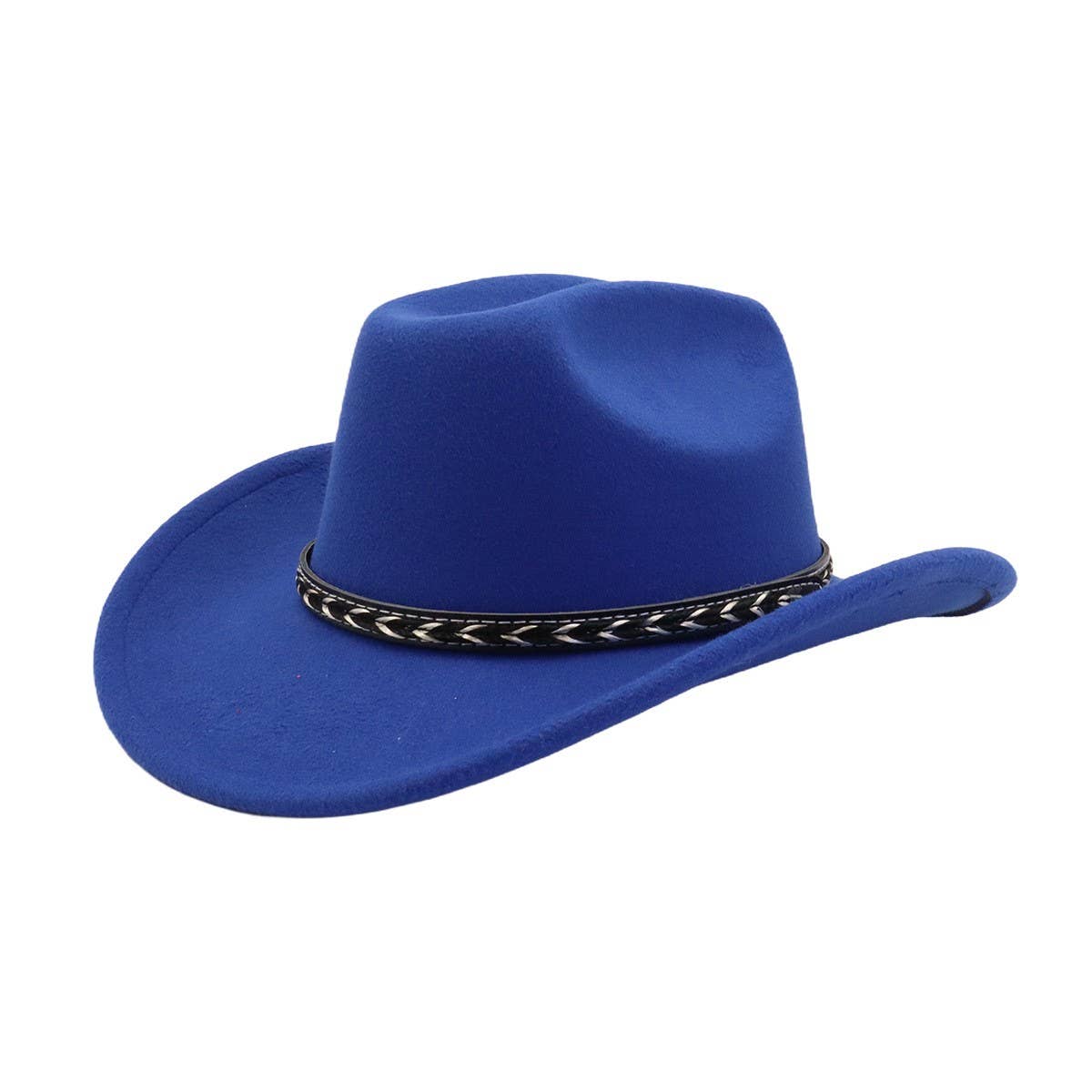 Couple¡¯s Retro Wool Fedora Hat Western Style_CWAH04414