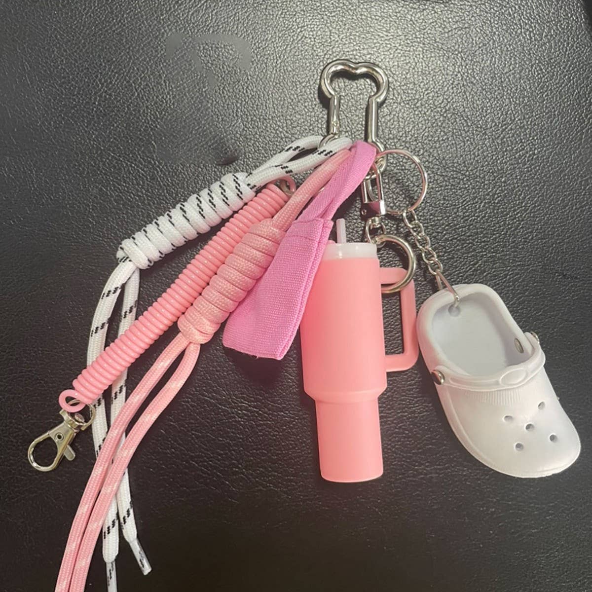 Mini Clog Keychain with Starfish Bag Charm