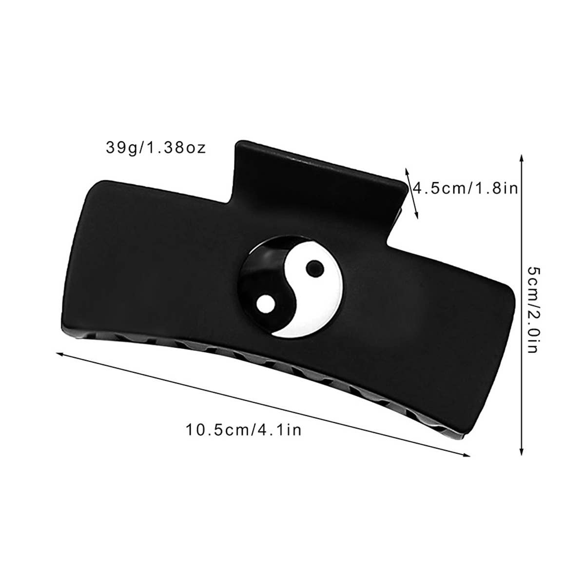 SIMPLE TAI CHI LOGO SHARK CLIP HAIR CLIP_CWAHA0938