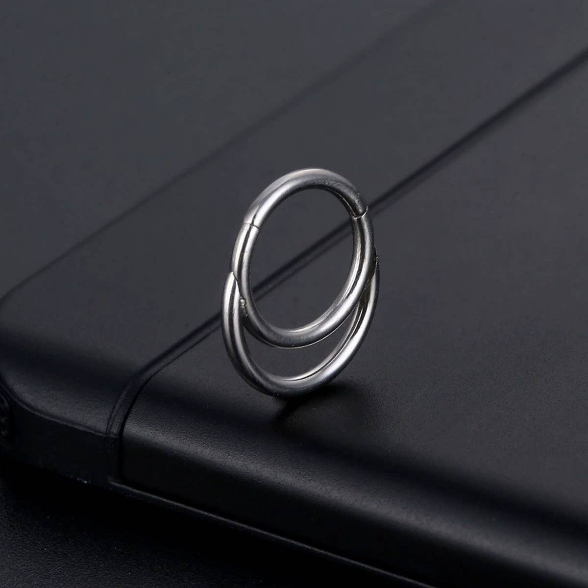 Stainless Steel Nose Stud with Elegant Design_CWMM9535