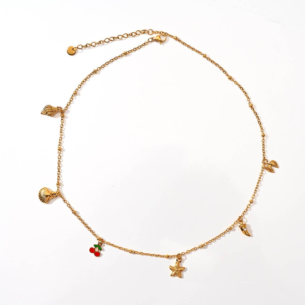 Minimalist 18K Steel Butterfly Ocean Pendant