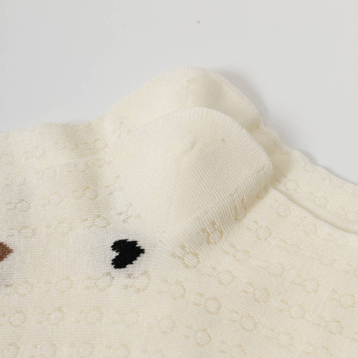 HOLLOW JACQUARD MIDDLE-CALF SOCKS