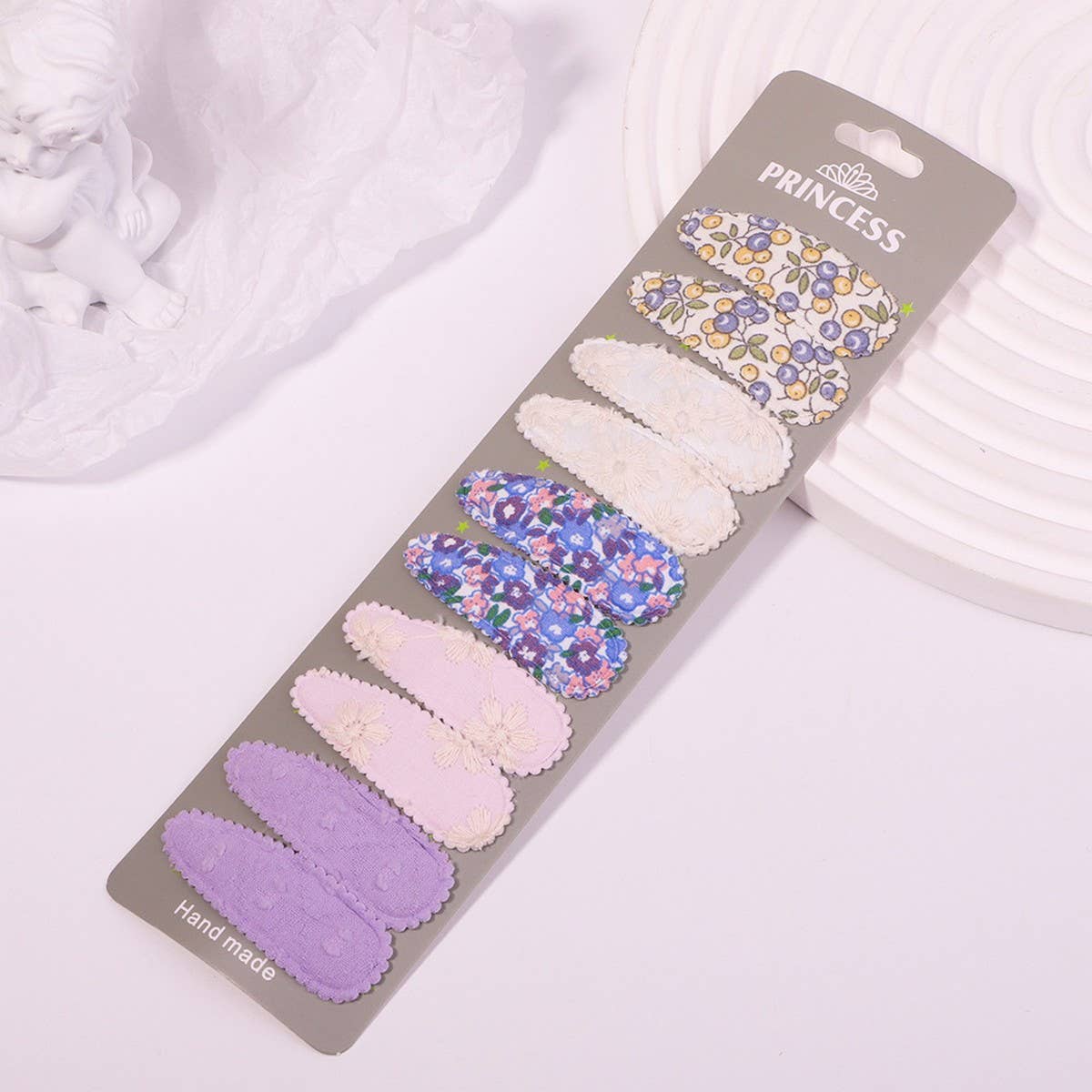 Floral Embroidered BB Clip Set ? Fresh & Cute