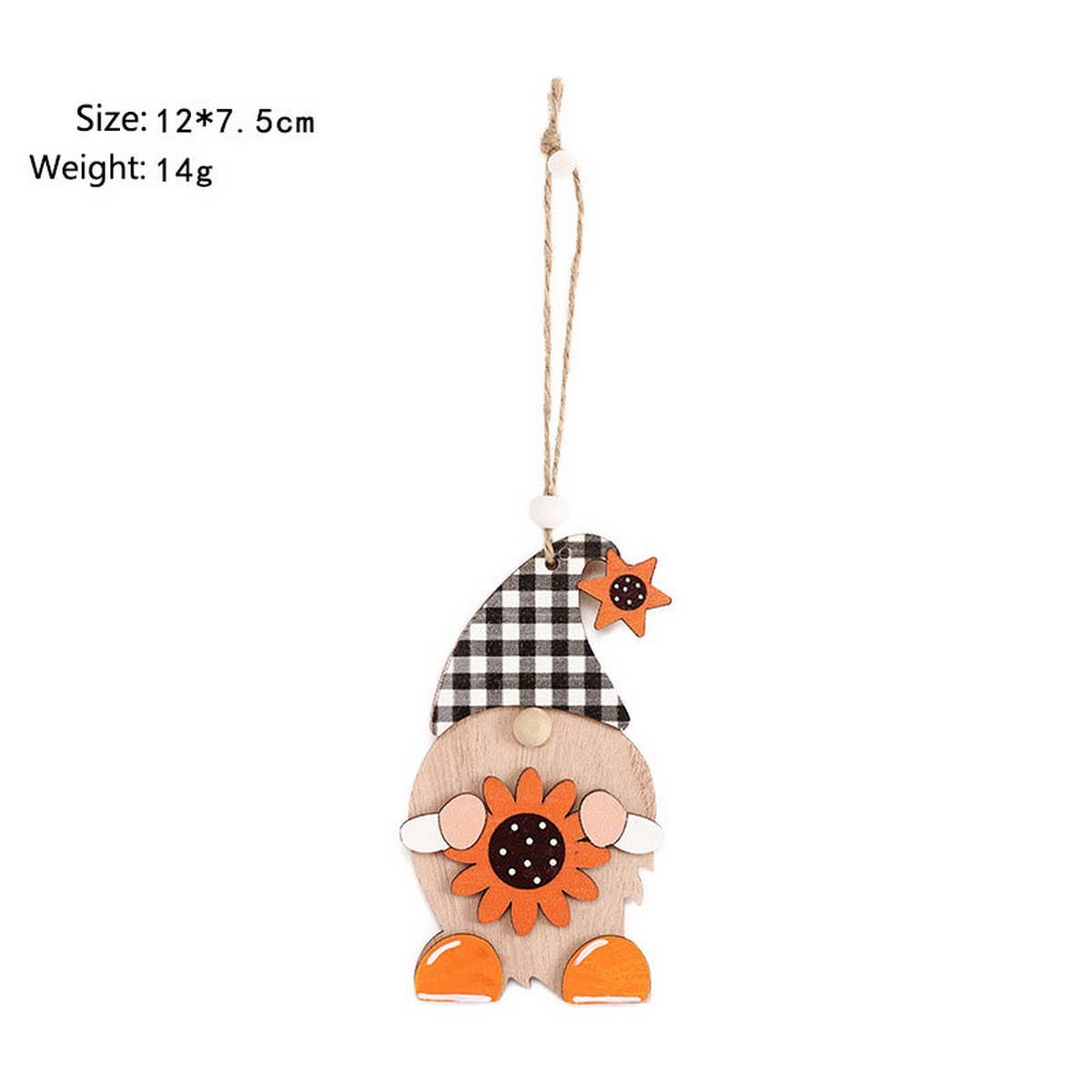 Painted Halloween Maple Leaf Faceless Doll_CWAJE05358