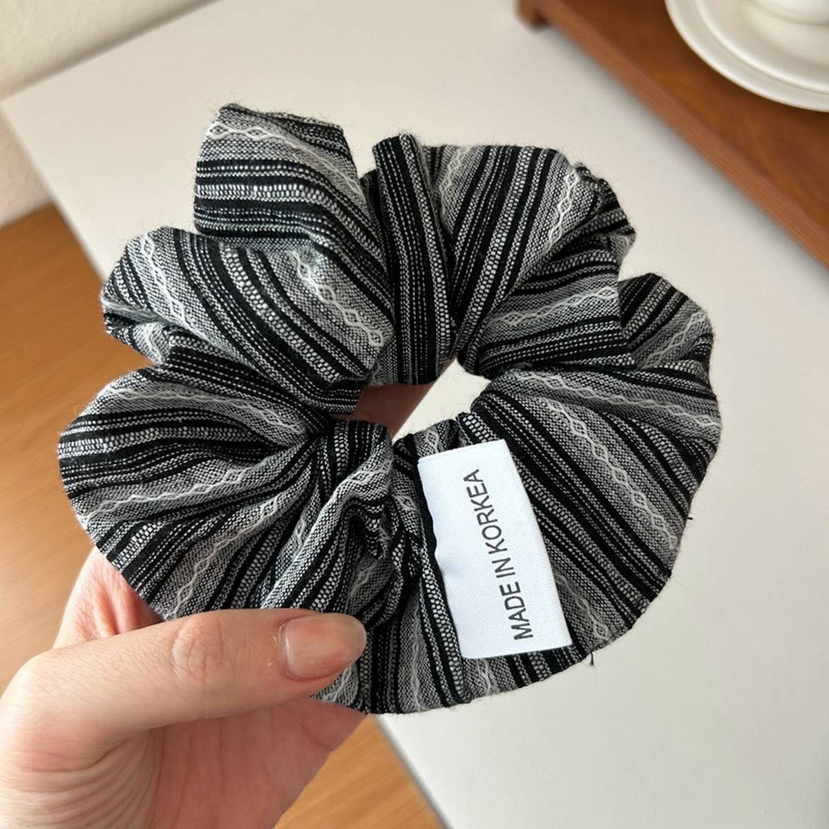 FRESH STRIPED COLON HAIR SCRUNCHIES