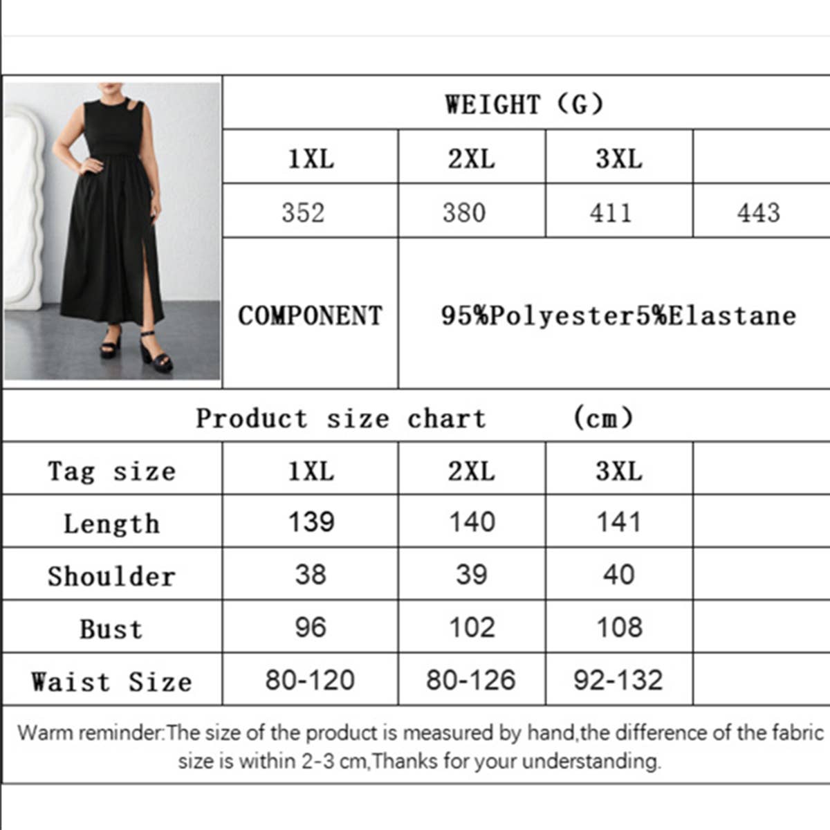 Sleeveless Color-Block Cutout Waist Dress_CWDMD6047