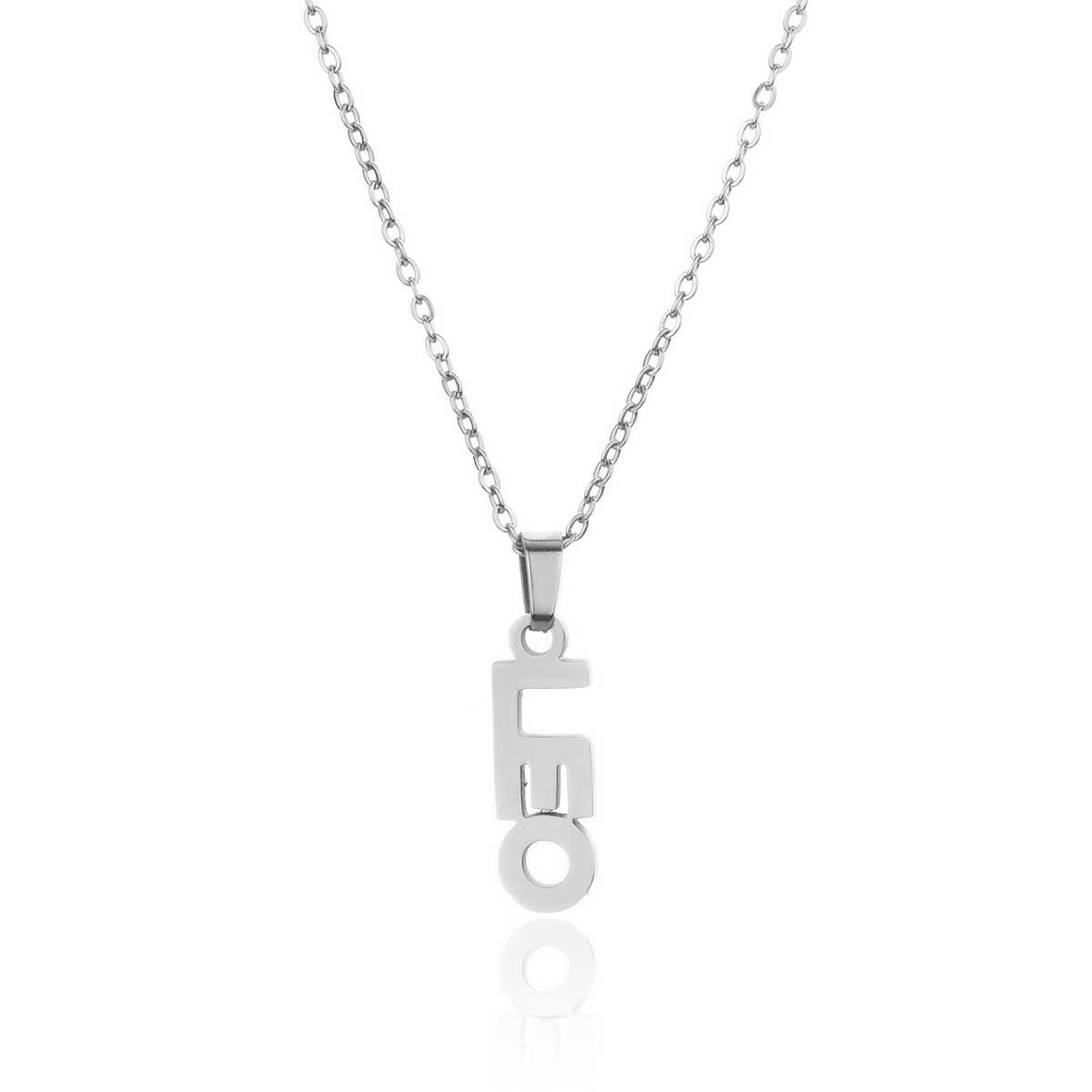 CLAVICLE CHAIN TWELVE ZODIAC TITANIUM NECKLACE