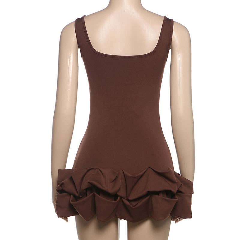 Ruched Backless Bodycon Dress