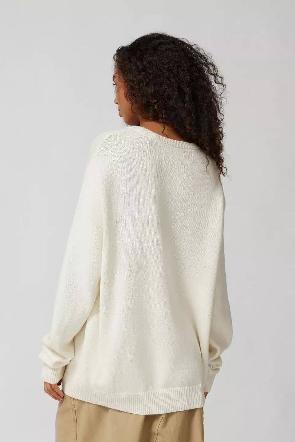 STYLISH EMBROIDERED PULLOVER SWEATER