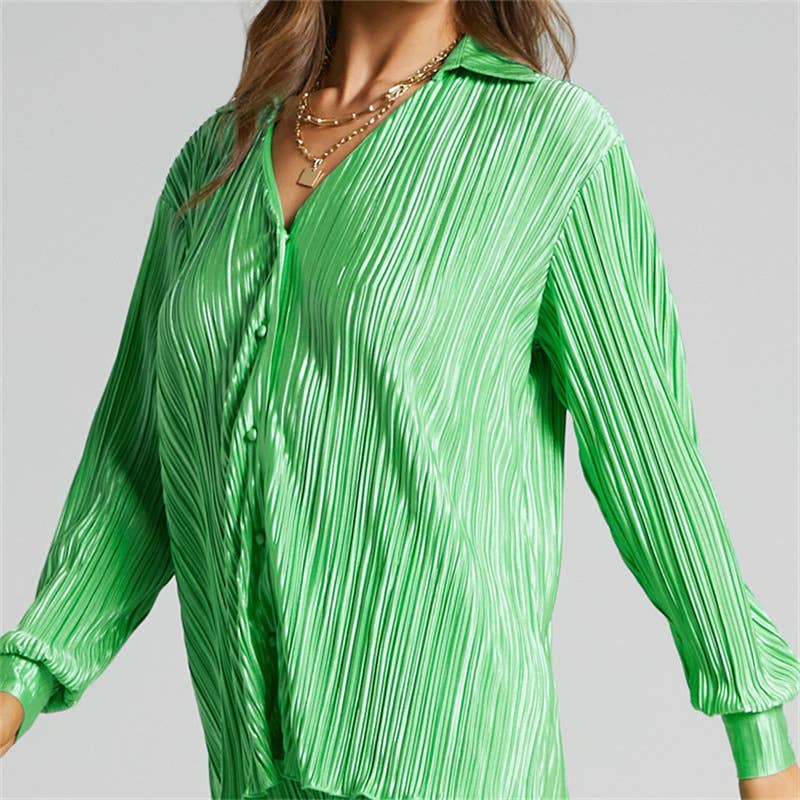 SINGLE-BREASTED PANTS AND LONG-SLEEVED TWO-PIECE