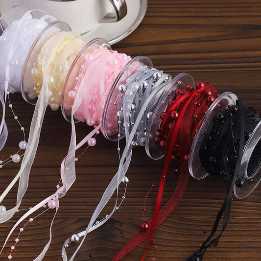 PEARL RIBBON HAND-WOVEN HANDMADE ACCESSORIES_CWMM5746