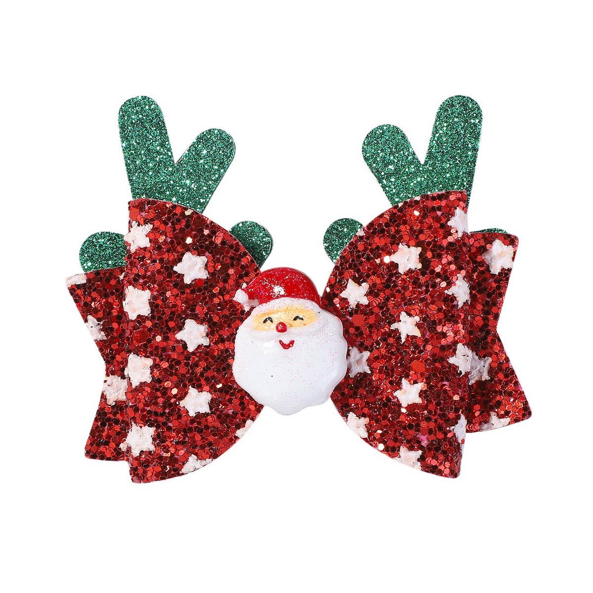 Christmas Antler Bow Clip for Kids Party