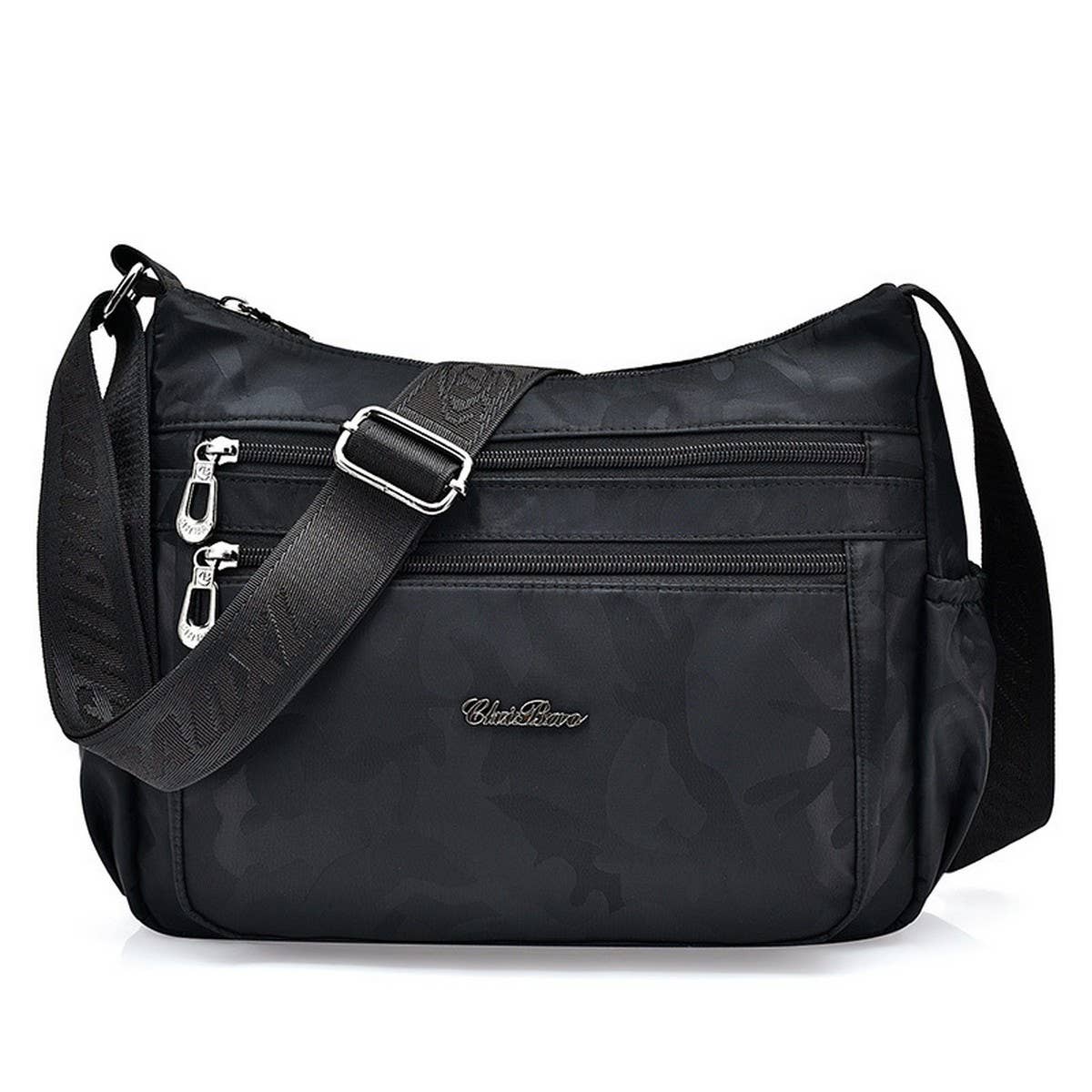 SIMPLE WATERPROOF NYLON CROSSBODY SHOULDER BAG_CWASC1733