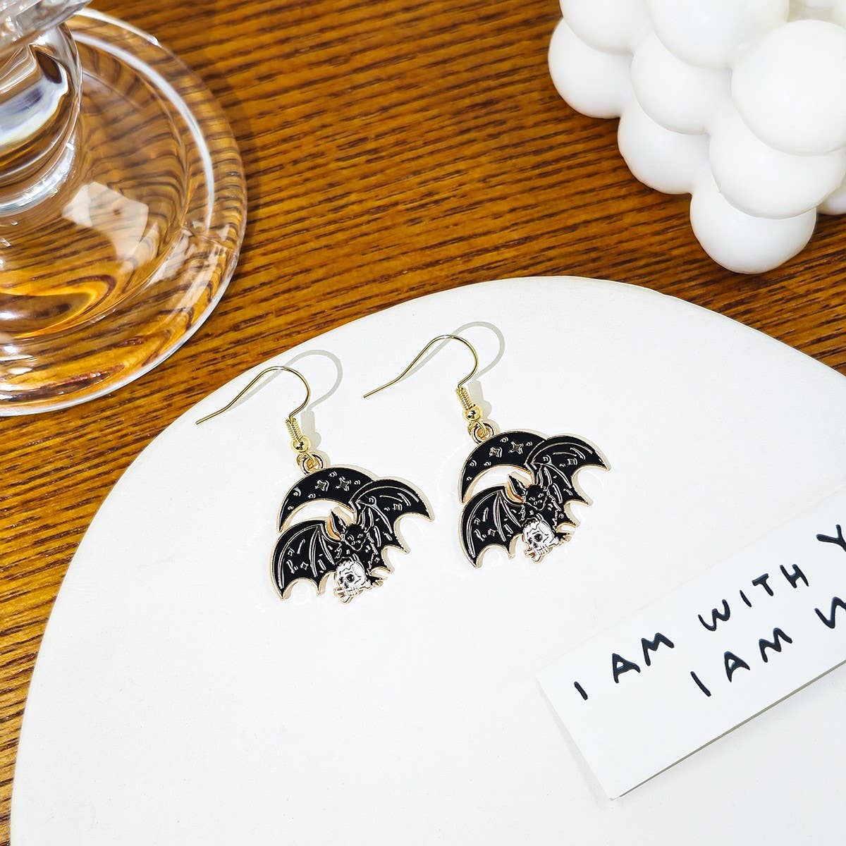 HALLOWEEN DARK FUNNY PERSONALITY EARRINGS