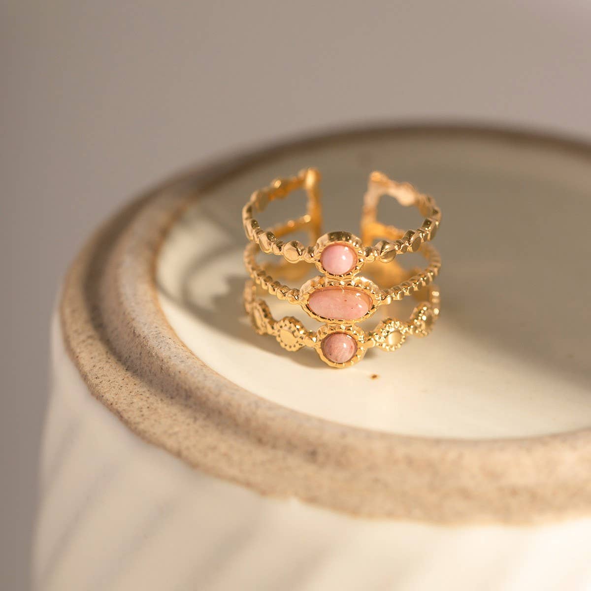 NATURAL STONE LUXURY FASHIONABLE NON-FADING RING