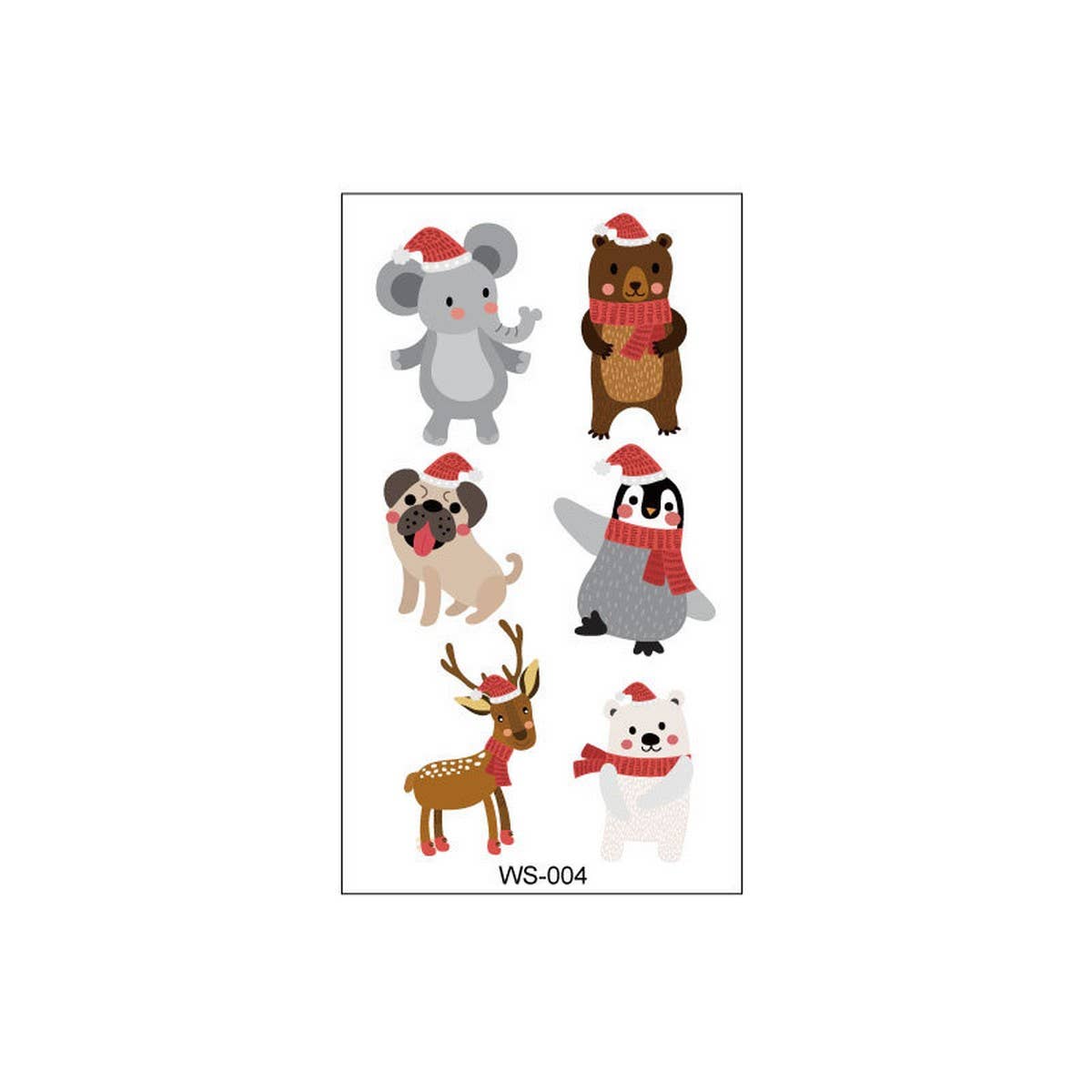 Christmas Candle Transfer Tattoos for Kids Party
