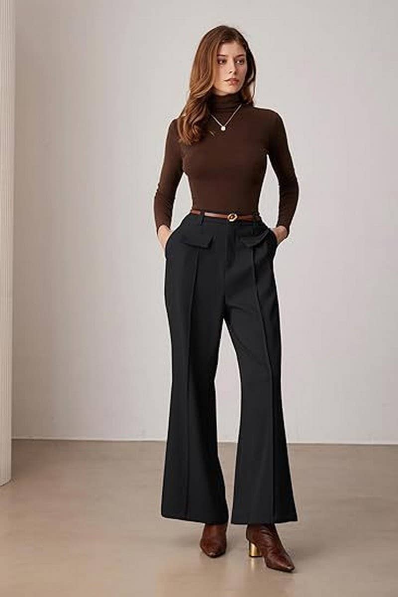 CWBLP1967_HIGH WAIST WIDE LEG BUSINESS CASUAL TROUSERS