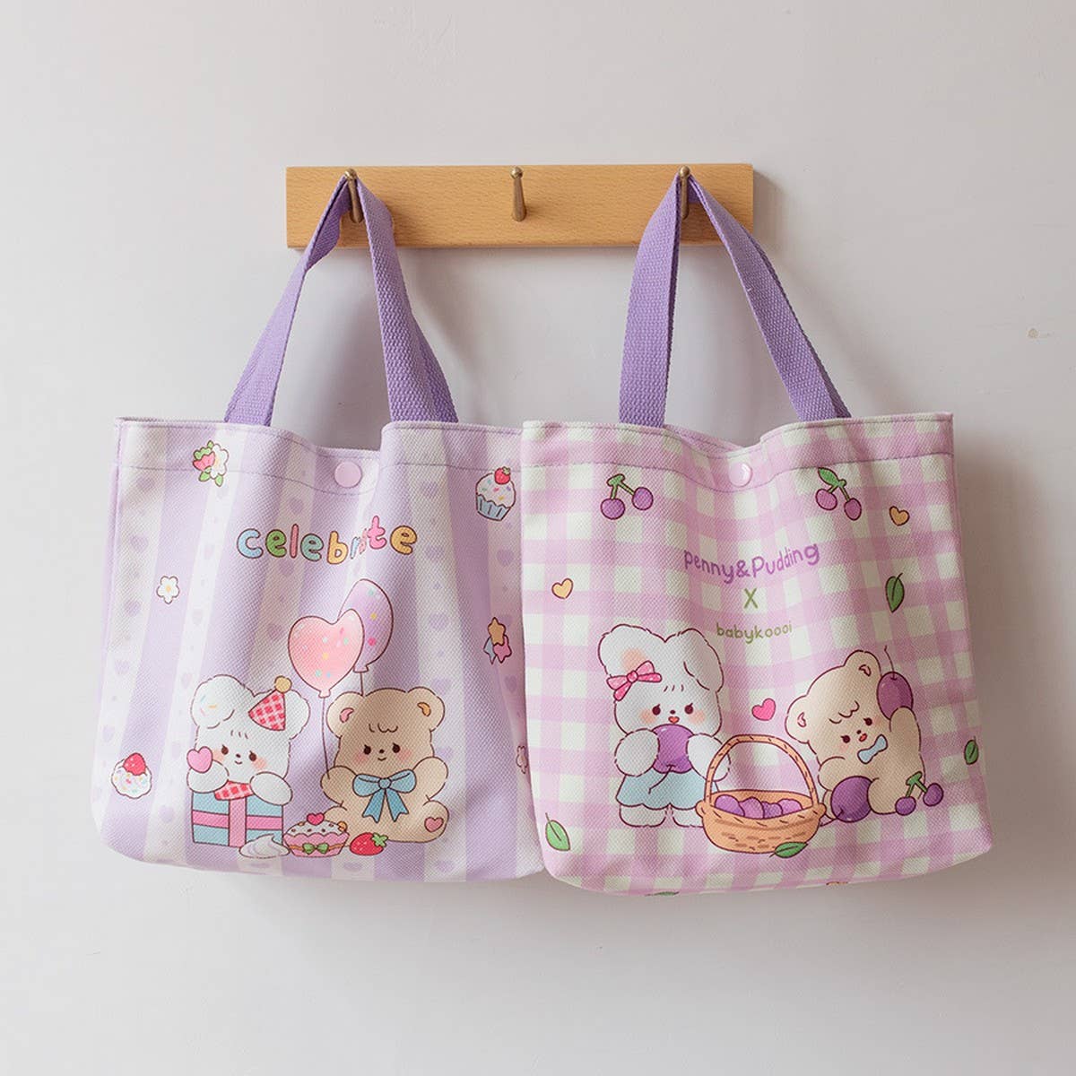 Cute Printed Lunch Tote Bag for Students & Office_CWAB5664