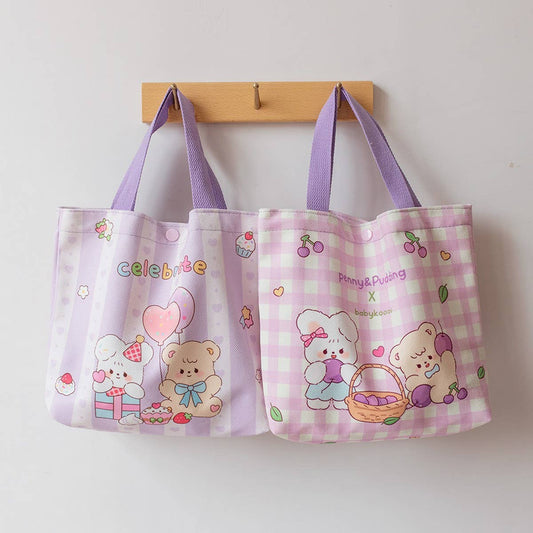Cute Printed Lunch Tote Bag for Students & Office_CWAB5664