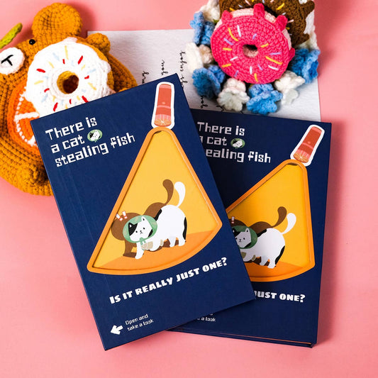 CUTE CARTOON KITTEN COVER HARD COVER NOTEBOOK