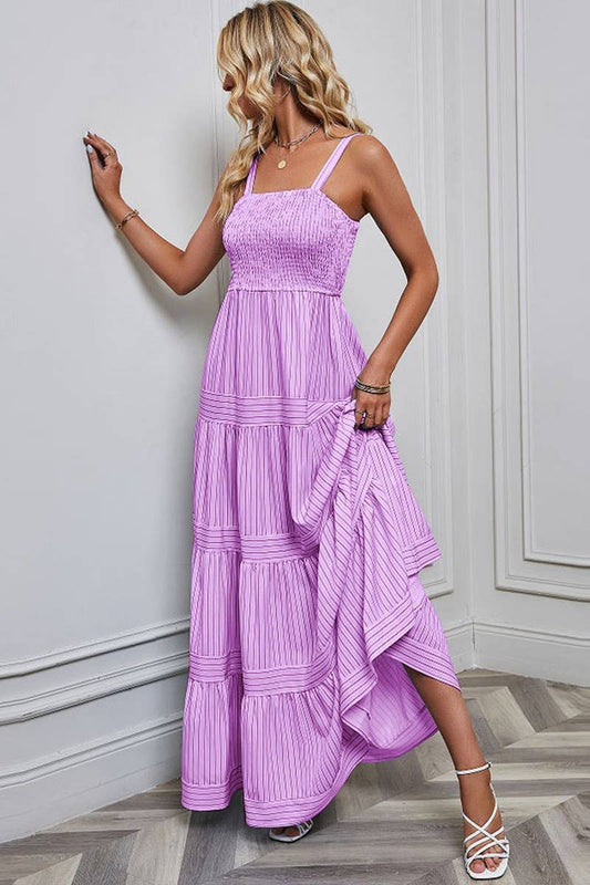 CWDMD1612_SLEEVELESS TANK TOP STRIPED MAXI DRESS