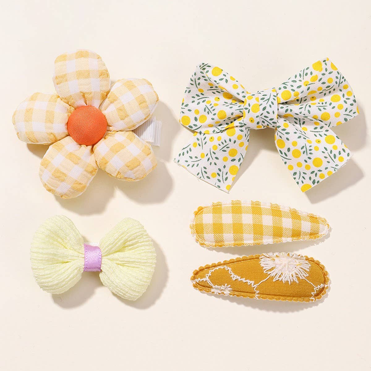 Mini Baby Girl Hair Clip Set ? Flowers & Bows