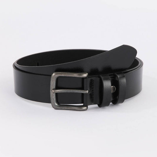 New Unisex Black Zinc Pin Buckle Belt Minimalist_CWABE1243